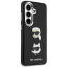 Karl Lagerfeld Saffiano Double Heads Metal Case for Samsung Galaxy S26 Plus / black