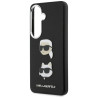 Karl Lagerfeld Saffiano Double Heads Metal Case for Samsung Galaxy S26 Plus / black