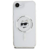 Karl Lagerfeld IML Metal Choupette Head MagSafe Case for iPhone 16e / 17e / white