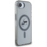 Karl Lagerfeld IML Metal Karl & Choupette Heads MagSafe Case for iPhone 16e/17e / black