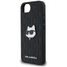 Karl Lagerfeld Monogram Choupette Head Pin Case for iPhone 16e/17e / black