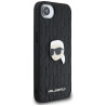 Karl Lagerfeld Monogram Karl Head Pin Case for iPhone 16e / 17e / black