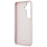 Karl Lagerfeld Grained Signature Metal Resin Logo Case for Samsung Galaxy S26 / pink