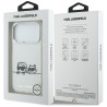 Case Karl Lagerfeld IML Karl & Choupette Peekaboo Logo MagSafe for iPhone 17 Pro / white