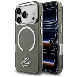 Karl Lagerfeld IML KL Script Logo MagSafe Case for iPhone 17 Pro / black