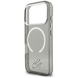 Karl Lagerfeld IML KL Script Logo Case MagSafe for iPhone 17 Pro Max / black