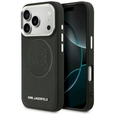 Karl Lagerfeld K Head Point Logo MagSafe Case for iPhone 17 Pro / black