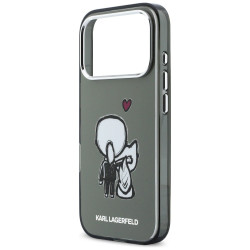 Karl Lagerfeld Karl & Choupette Back MagSafe Case for iPhone 17 Pro / black