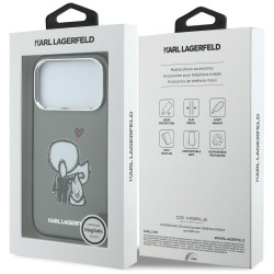 Karl Lagerfeld Karl & Choupette Back MagSafe Case for iPhone 17 Pro Max / black