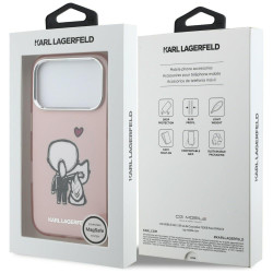 Karl Lagerfeld Karl & Choupette Back MagSafe Case for iPhone 17 Pro / pink