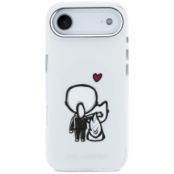 Case Karl Lagerfeld Karl & Choupette Back MagSafe for iPhone Air / transparent