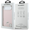 Karl Lagerfeld Karl & Choupette Head Pins Saffiano MagSafe for iPhone Air / pink