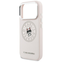 Case Karl Lagerfeld Point & Choupette Sketch MagSafe for iPhone 17 Pro Max / pink