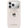 Case Karl Lagerfeld Point & Choupette Sketch MagSafe for iPhone 17 Pro / pink