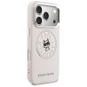 Case Karl Lagerfeld Point & Choupette Sketch MagSafe for iPhone 17 Pro / pink