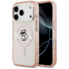 Karl Lagerfeld IML Choupette Sketch Logo MagSafe Case for iPhone 17 Pro / pink
