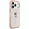 Karl Lagerfeld IML Choupette Sketch Logo MagSafe Case for iPhone 17 Pro / pink