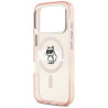 Karl Lagerfeld IML Choupette Sketch Logo MagSafe Case for iPhone 17 Pro / pink