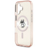 Karl Lagerfeld IML Choupette Sketch Logo MagSafe Case for iPhone 17 / Pink