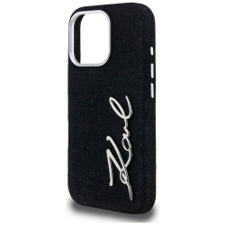 Karl Lagerfeld FW Jeans Signature Logo Case for iPhone 16 Pro Max / black