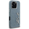 Karl Lagerfeld FW Jeans Signature Logo Case for iPhone 16 Pro Max / blue