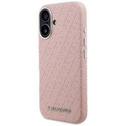 Karl Lagerfeld FW Stamped Karl MagSafe Case for iPhone 16 / pink