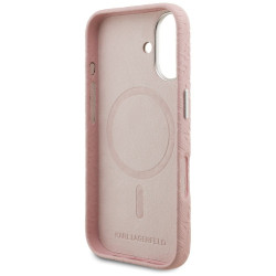 Karl Lagerfeld FW Stamped Karl MagSafe Case for iPhone 16 / pink