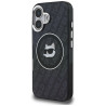 Karl Lagerfeld IML Choupette Head Logo MagSafe Case for iPhone 16 / black
