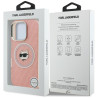 Case Karl Lagerfeld IML Choupette Head Logo MagSafe for iPhone 16 Pro Max / pink