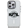 Karl Lagerfeld IML Choupette Sketch Logo MagSafe Case for iPhone 16 Pro Max / transparent