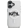 Karl Lagerfeld IML Choupette Sketch Logo MagSafe Case for iPhone 16 / transparent