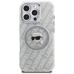 Case Karl Lagerfeld IML Karl Head Logo MagSafe for iPhone 16 Pro / gray