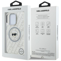 Case Karl Lagerfeld IML Karl Head Logo MagSafe for iPhone 16 Pro / gray