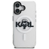 Karl Lagerfeld IML Karl Sketch Logo MagSafe Case for iPhone 16 / clear