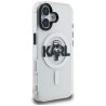 Karl Lagerfeld IML Karl Sketch Logo MagSafe Case for iPhone 16 / clear