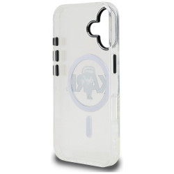 Karl Lagerfeld IML Karl Sketch Logo MagSafe Case for iPhone 16 / clear