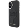 Karl Lagerfeld Initial & Metal Logo MagSafe Case for iPhone 16 / black
