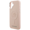 Case Karl Lagerfeld Initial & Metal Logo MagSafe for iPhone 16 Plus / pink