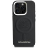Case Karl Lagerfeld Initial & Metal Logo MagSafe for iPhone 16 Pro / black