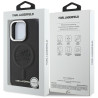 Case Karl Lagerfeld Initial & Metal Logo MagSafe for iPhone 16 Pro / black