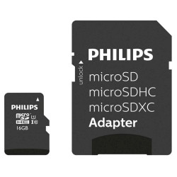 Philips FM16MP45B/00 MicroSDHC Memory Card 16GB