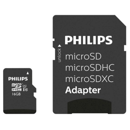 Philips FM16MP45B/00 MicroSDHC Memory Card 16GB