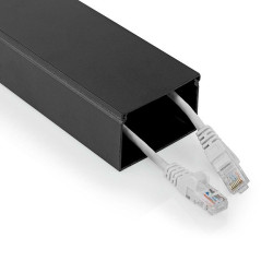 Nedis CMDT6040BK110 Cable Management Channel 1 pc Max cable thickness: 40 mm Aluminium / black