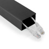 Nedis CMDT6040BK110 Cable Management Channel 1 pc Max cable thickness: 40 mm Aluminium / black