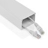 Nedis CMDT6040WT110 Cable Management Channel | 1 pc | Maximum cable thickness: 40 mm | Aluminium | white