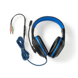 Nedis GCK31100BK 3-in-1 Gaming Combo Set (Headphones, Mouse and Mouse Pad) / black/blue