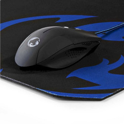 Nedis GMMP100BK Wired Gaming Mouse and Mouse Pad Set 1600DPI / 1,5m