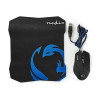 Nedis GMMP100BK Wired Gaming Mouse and Mouse Pad Set 1600DPI / 1,5m