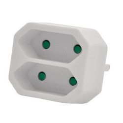 Valueline VLES200C001WH Adapter for 2x sockets 220V EU