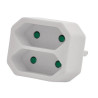 Valueline VLES200C001WH Adapter for 2x sockets 220V EU